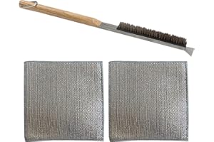 ZGDEIWGF 1 Spazzola Per Pizza, 2 Stracci Per La Pulizia, Spazzola Per Il Forno Della Pizza, Spazzola Per La Pulizia Del Forno Della Pizza, Strumenti Per La Cottura Del Barbecue