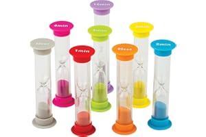 TEACHER CREATED RESOURCES Nauczyciel Klepsydry Stworzony Zasoby, Sand Timers Combo 8-Pack, 8