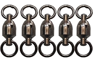 Shaddock Ball Bearing Fishing Swivels 100% Copper 35lb-390lb High Strength Fishing Swivel Connectors with Strong Solid Welded Rings Saltwater Fishing Tackle Connectors