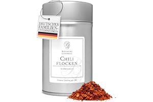 ‎BOOMERS GOURMET Boomers Gourmet - Chilli Flakes Sharpness Level 6, Chilli Flakes Crushed without Cores with Ideal Sharpness - Spice Jar 11.5 cm - 80 g