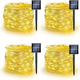 Light Home G&uuml;neş Enerjili LED Işık Zinciri &ndash; 40 Metre, 400 LED, IP64 Su Ge&ccedil;irmez, 8 Modlu, Sıcak Beyaz Işık, Bah&ccedil;e, Ağa&ccedil;, Ter