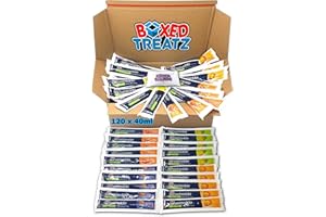 Fruit Ice Lollies Ice Bar Sorbet 120 x 40ml | Blood Orange Ginger, Mango, Pineapple, Blueberry Honey | Boxed Treatz