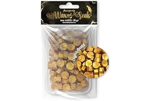 Stamperia - Wax Refill for Scrapbooking, Albums, Card Making, Bullet Journalling and More, Easy to Melt for Personalised Stamping, Perfect for Crafts and Gifting (Light Gold) (20g)