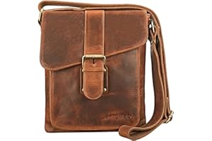 STILORD 'Mattia' Sacoche Homme Cuir Petit Sac Homme bandouliere Besace Homme Cuir Sac Messager Tablette 10,1 Pouces Cuir Vintage