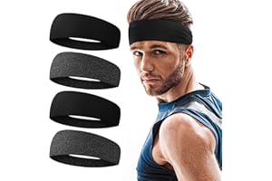 URAQT Bandeau de Sport Cheveux, Headbands Élastique pour Yoga et Course - Accessoires D'entraînement Sportif