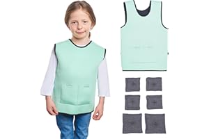 ODOXIA Regulowana Kamizelka Obciążeniowa | Komfort Głębokiego Ucisku | Akcesoria z ADHD i Autyzmu | Poczucie Bezpieczeństwa (Green, Medium)