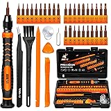 JOREST 38Pcs Cacciaviti Precisione Set, Kit Professionali con Cacciaviti Torx T5 T6 T8 T9 T10 T20, Kit Smontaggio e Riparazio