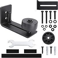 Bodenführung Scheunentür Schiebetürsystem Laufschiene 8-in-1 Verstellbare Wandmontage Kohlenstoffstahl für Alle…