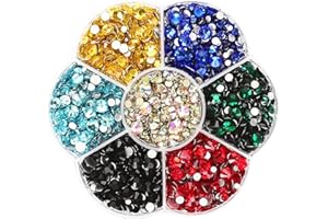 JAONLD 2500 Pcs Strass Termoadesivi per Tessuti brillantini per Tessuti Strass Termoadesivi 7 Colori 1,5~4,8mm Brillantini per Termoadesivi per Vestiti, Scarpe, Regali Artigianali DIY
