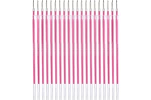 PSSOPP 100pcs penne cancellabili a caldo rosso Ricarica tessuto penne a scomparsa ad alta temperatura Ricarica pennarello per stoffa Set per tessuto Quilting Cucito Sartoria