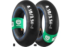 MOOVMOOV dętki powietrzne 4.10/3.50-4 z prawym zaworem TR13 (x2) - Zamienne dętki do diabłów, wózków ogrodowych i przyczep ogrodowych, inne - kompatybilne z oponami 4.10-4 i 3.50-4