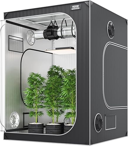 Ollewiellan Kit Complet De Tente De Culture 120x60x180cm, Lampe De