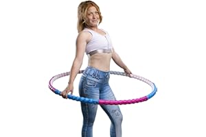 HOOPOMANIA Hula Hoop Pneu Adulte [0,72-3,1 kg] Hulahoop pour maigrir - Hulahoop de Massage