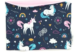 Kleine Könige Loop Schal Kinder Mädchen bis 10 Jahre · viele Muster · Innen Fleece Kuschel · Made in Germany