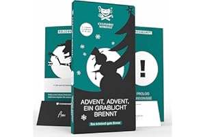 CULINARIO MORTALE® – Krimidinner für Zuhause 4 bis 6 Personen - Advent, Advent, EIN Grablicht brennt/Krimidinner Weihnachten/Krimi Dinner für Zuhause/Krimispiele für Erwachsene