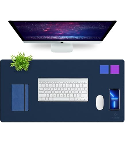 Tappetino Scrivania Trasparente PVC - 80x40 Cm, Antiscivolo, Impermeabile, Con Bordi Rotondi - Foto 6