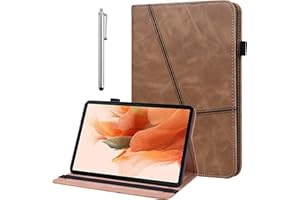 BOLELAW Custodia per Lenovo Tab M10 Plus 3rd Gen 10.6 pollici con penna, in pelle PU di alta qualità, per Lenovo Tab M10 Plus TB125FU (marrone)