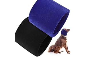 FRIENDA 2 Pièces Snood de Chien Cache Cou et Chauffe-Oreilles pour Chien Sweat à Capuche pour Chien Cache-Oreilles Chapeau pour Chien Snood d'hiver Chaud en Tricot pour Chien (23 x 20 cm)