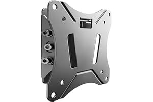 RICOO Monitor Halterung Wandhalterung Fest Slim Neigbar Bildschirmhalterung Monitorhalterung für 13-34 Zoll Flach Smart N0611 Computer Curved PC Bildschirm Wand-Halter VESA 75 x 75 & 100 x 100 mm