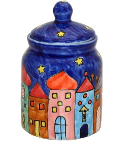 Gall&Zick Set Saliera E Pepiera In Ceramica Colorata, Dipinte A Mano, Altezza 7,5 Cm, Lavabili In Microonde E Lavastoviglie