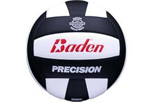 Baden Precision, Official Size and Weight, Beginner Volleyball for Teens, Indoor Volleyball, PU Composite, Extra Foam Backing, Reduces Stitches