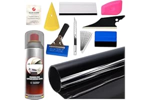 Solar Systems Panthera Film teinté 285c avec kit de Montage Professionnel 10 pièces – Film teinté pour vitres de Voiture – Protection Solaire de Voiture 85% Noir 76 x 500cm