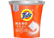 Tide Nano Pods, Tide Fast Dissolving Sachets, Stain-free Clean Laundry, Original Scent, Pack of 25 Sachets