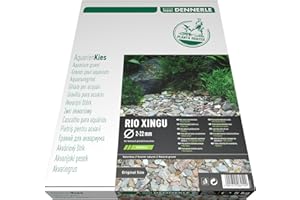 ‎DENNERLE Dennerle Naturkies Plantahunter Rio Xingu 2-22 mm - Aquarienkies, Bodengrund fürs Aquarium