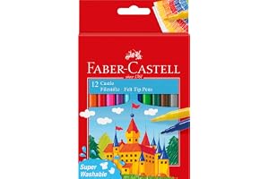 Faber-Castell 12 Fibre-Tip Colour Markers