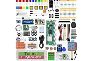 Freenove Ultimate Starter Kit for Raspberry Pi Pico W (Included), Dual-core Arm Cortex-M0+ Microcontroller, 767-Page Detailed Tutorial, 224 Items, 119 Projects, Python C Java Code