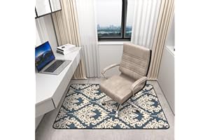 PLACOOT Heavy Duty Office Chair Mats for Carpeted and Hardwood Floor 120 x 90 cm Carpet Protector Chair Mat for Home and Office Floor Mat for Office Chair Anti-skidding Style Diamond