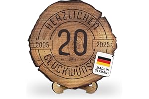 ‎DARO DESIGN DARO Design Engraved Round Wooden Plaque, Gift for Anniversaries, Birthdays, Congratulations