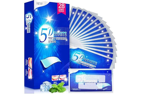 Kit de Blanchiment des Dents-Blanchiment Dentaire, 28 Bande 14 Ensembles Blanchisseur de Dents Sans Danger pour l'Émail, Formule Non Sensible (Mint-14 Ensembles)