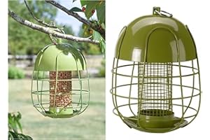 CHAPELWOOD Chapel Wood Acorn Steel Squirrel Proof Peanut Feeder Green