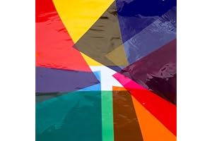 Edukit A4 Cellophane Sheets - BUMPER PACK – 104 Pieces –8 Vibrant Colours Cello Wrap – For Stained Glass, Arts & Crafts, Gift Wrapping and More