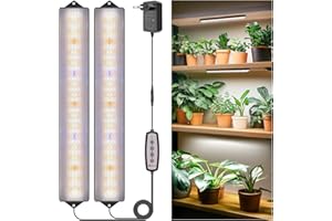 ‎WOLEZEK Wolezek Pflanzenlampe LED Vollspektrum, 210 LEDs Grow Light mit Auto Timer 4/8/12/16H, 2 Stück 35 cm Grow Lampe mit 5 Helligkeit, Wachstumslampe für Pflanzen
