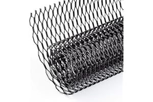 AggAuto griglia universale a nido d'ape da corsa, 100x33cm in lamiera stirata, griglia in lega di alluminio per auto, griglia per autoveicoli, dimensione foro 10x38mm