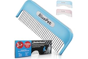 BluePet® Pettine magico per cani e gatti a pelo lungo - Elimina i nodi - Pettine per cani - Utilizzabile anche come spazzola per gatti - Funzione brevettata