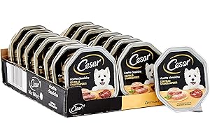 Cesar Recettes Classiques Lot de 14 barquettes de pâtée pour Chien 150 g