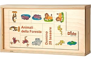 Dida - Das Domino Tiere des Waldes Ist EIN Kinderspiel Für Kleinkinder, Aber Auch EIN Gesellschaftsspiel Für Die Ganze Familie. Das Holzdomino Ist Auch Ideal Für Den Kindergarten