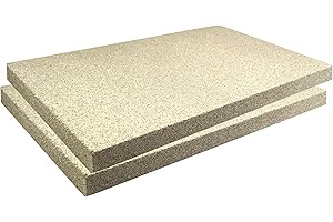 hs-kamine Vermiculite Feuerraumplatten Schamotte Ersatz Schamotte Ofenauskleidung Feuerraum Auskleidung Diverse Varianten möglich (60 x 40 x 3 cm, 2 Stück)