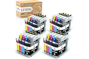 Palmtree LC-123 kompatybilne z Brother LC123 LC123XL kartridże do drukarek Brother MFC-J470DW MFC-J4410DW MFC-J6520DW MFC-J6720DW MFC-J6920DW MFC-J870DW MFC-J4510DW DCP-J4110DW DCP-J552DW DCP-J132W