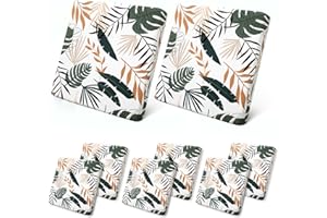 LiveGo Patio Stretch Sofa Cushion Cover Outdoor Cushion Cover Replacement Patio Furniture Cushions Couch Slipcovers Chair Seat Cover Soft Flexibility Protector (8, Coconut Grove)