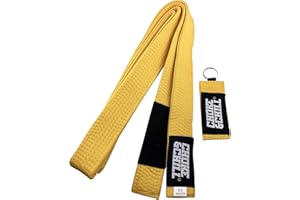 Choke&Chill BJJ Brazilian Jiu-Jitsu - Cinturón con llavero para adultos y niños Luta Livre