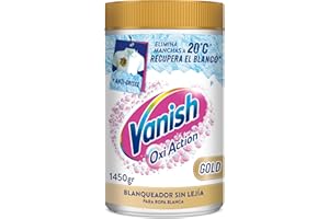Vanish Oxi Advance - Quitamanchas Multibeneficio Y Blanqueador Para Ropa Blanca, En Polvo, Sin Lejía, 1,2kg