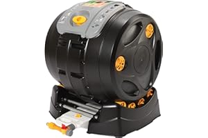 HOZELOCK - Composter Easymix 2en1 : Composter 100L Rotarif pour un Brassage Facile des Déchets, 3x Plus Rapide qu'un Composter Classique (8 Semaines), Récupérateur de Jus de Compost [4001 0000]