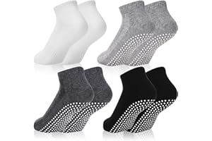 Geyoga 5 Paar Rutschfeste Socken Für Yoga & Fitness - Bequeme Unisex-Sportsocken