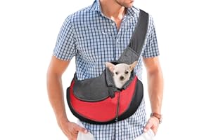 PETCUTE Trasportino per Cane Taglia Piccola Borse per Cani e Gatti Borsa a Tracolla per Cani Trasporto Sacchetto per Cani