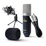 Marantz Professional MPM-1000 - Microfono a Condensatore con Diaframma Largo, Spugna Antivento, Sospensione Elastica, Treppie