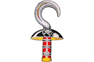 Liontouch - Crochet Pirate | Jouet en Mousse d'Imitation pour Enfants et Bambins avec Thème de Crâne | Accessoires Sûrs pour Déguisements, Cosplay et Costumes